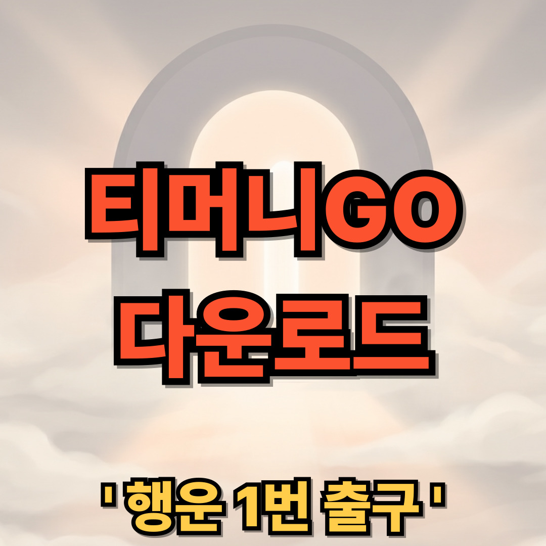 티머니GO 다운로드 설치 사용법