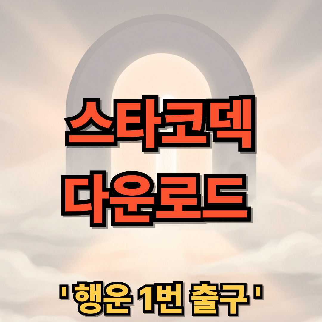 스타코덱 무료 다운로드 설치 StarCodec