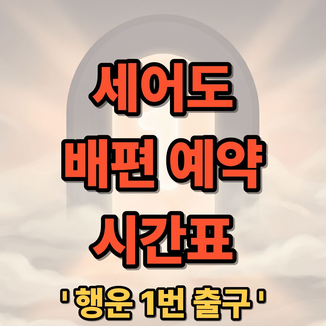 인천 세어도 배편 예약 시간표 및 가는길 완벽 가이드